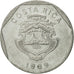 Costa Rica, 5 Colones, 1989, MS(65-70), Stainless Steel, KM:214.1