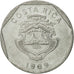 Costa Rica, 5 Colones, 1989, MS(65-70), Stainless Steel, KM:214.1