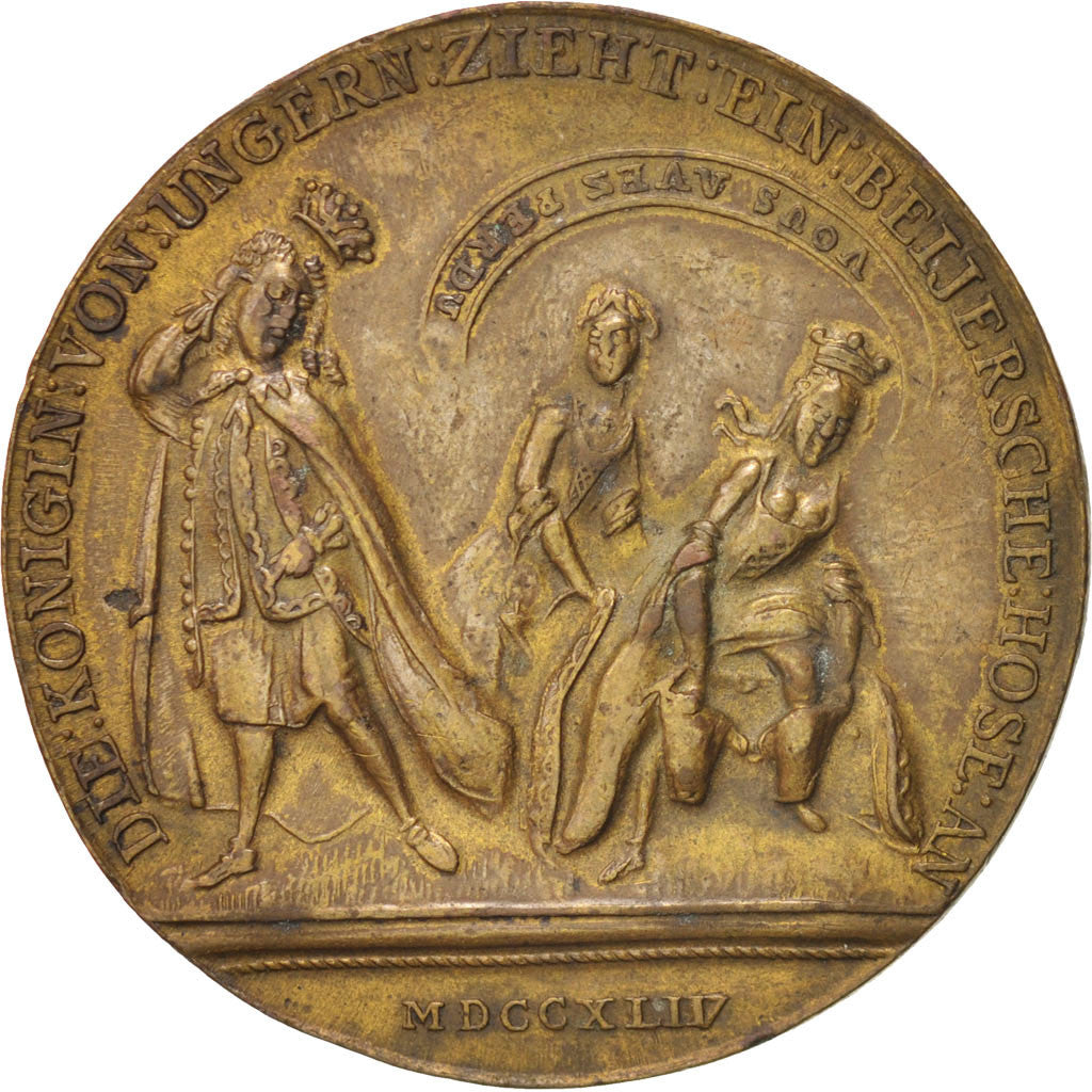 Autriche, Medal, 1744, SUP, Laiton