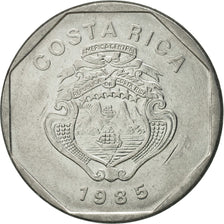 Costa Rica, 10 Colones, 1985, MS(65-70), Stainless Steel, KM:215.2