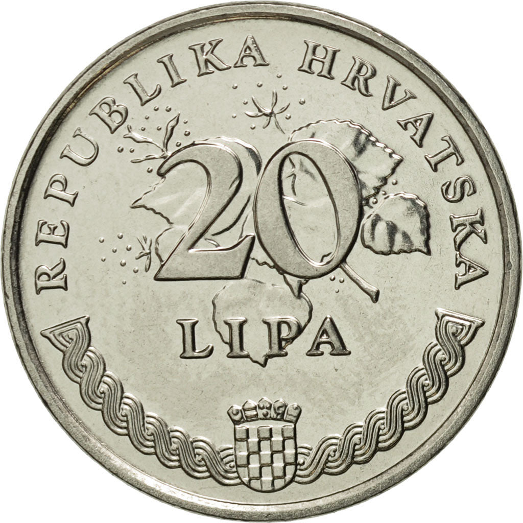 Monnaie, Croatie, 20 Lipa, 1995, FDC, Nickel plated steel, KM:7