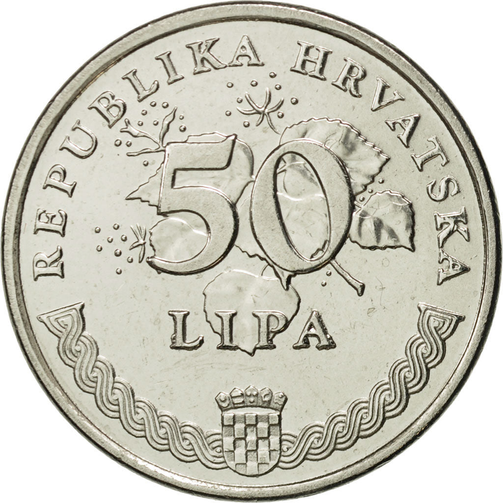 Croazia, 50 Lipa, 2003, FDC, Acciaio placcato nichel, KM:8