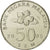Moneta, Malezja, 50 Sen, 2005, MS(65-70), Miedź-Nikiel, KM:53