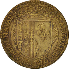 France, Royal, Jeton, 1575, EF(40-45), Brass, Feuardent #9281, 4.52