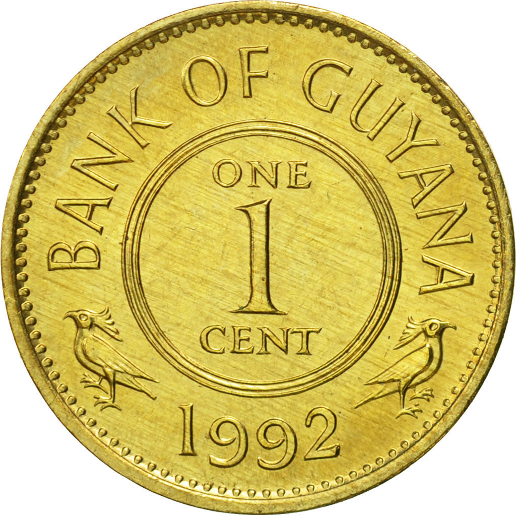 Münze, Guyana, Cent, 1992, STGL, Nickel-brass, KM:31