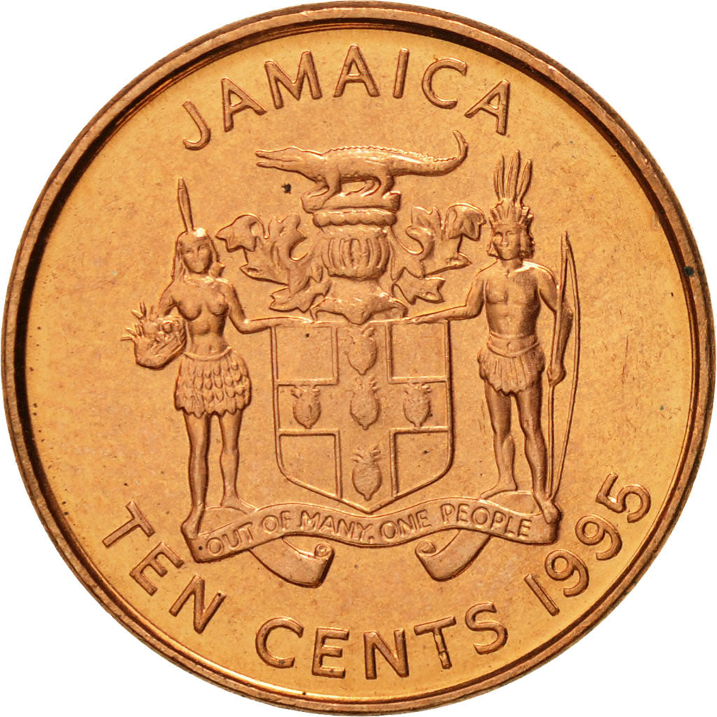 Coin, Jamaica, Elizabeth II, 10 Cents, 1995, British Royal Mint, MS(65-70)