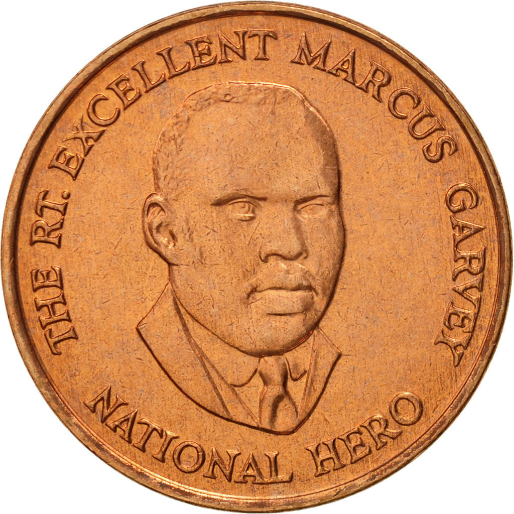 Coin, Jamaica, Elizabeth II, 25 Cents, 1996, British Royal Mint, MS(63), Copper