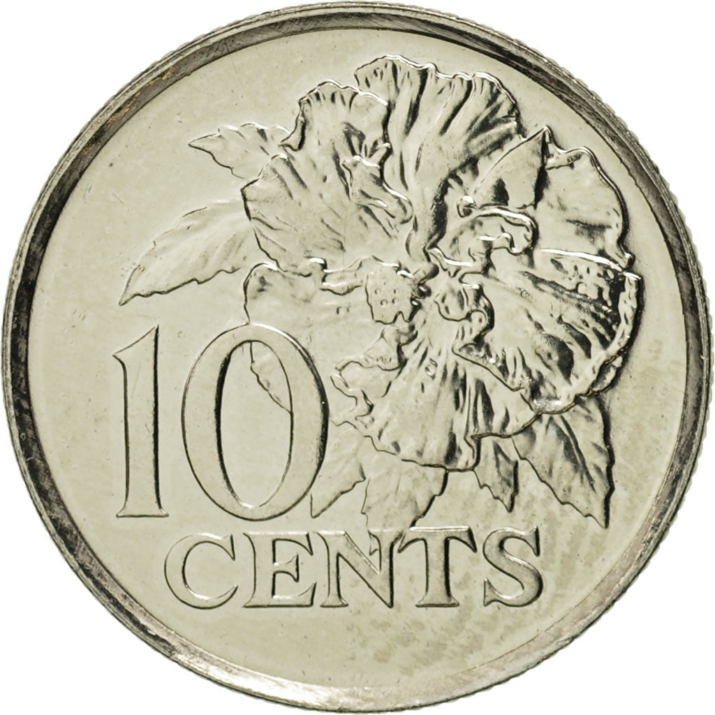 Coin, TRINIDAD & TOBAGO, 10 Cents, 2005, Franklin Mint, MS(65-70)