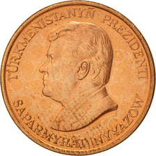 Coin, Turkmanistan, 5 Tenge, 1993, MS(63), Copper Plated Steel, KM:2