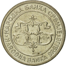 Coin, Serbia, 2 Dinara, 2003, MS(65-70), Copper-Nickel-Zinc, KM:35