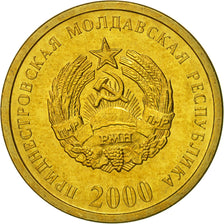 Coin, Transnistria, 50 Kopeek, 2000, MS(65-70), Aluminum-Bronze, KM:4