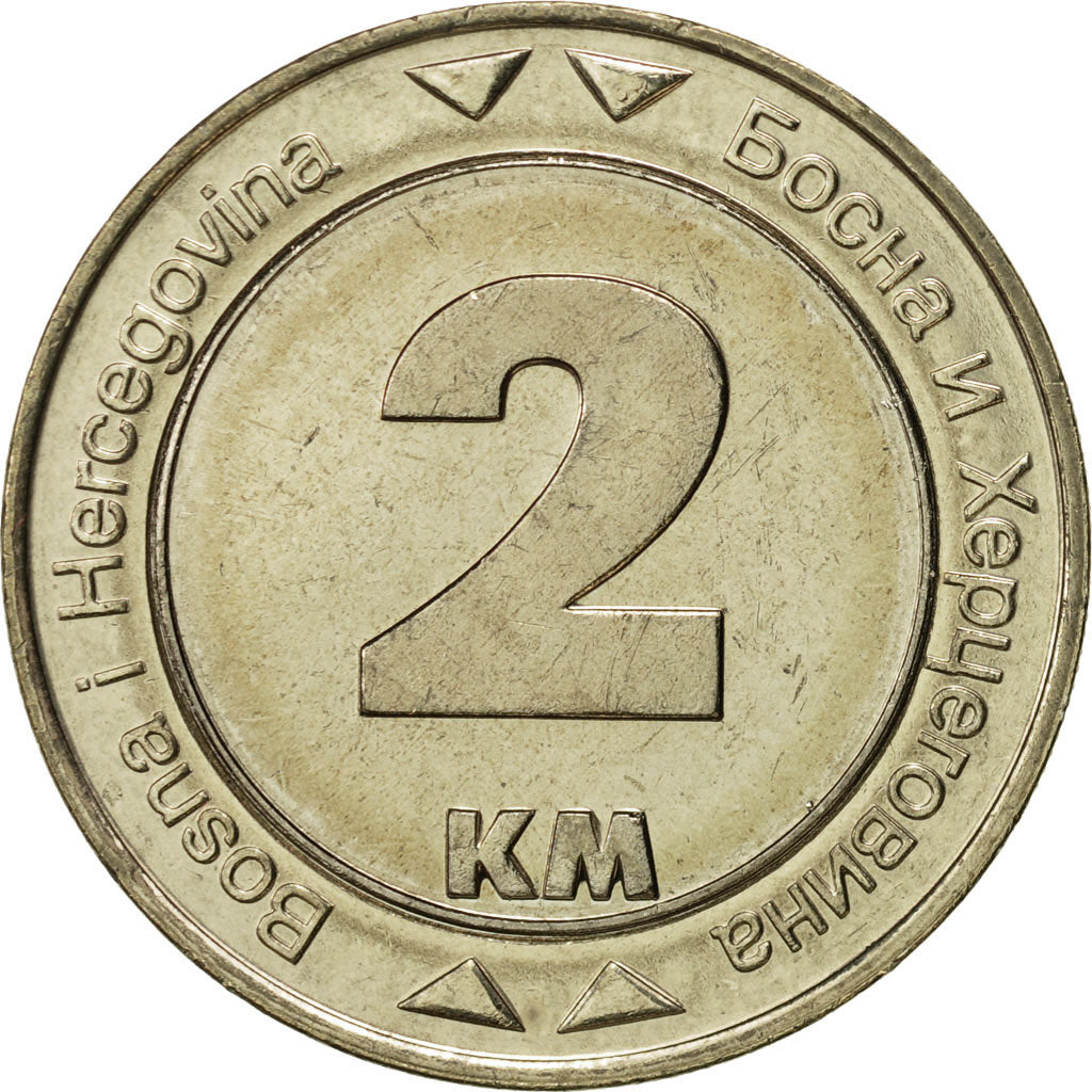 Coin, BOSNIA-HERZEGOVINA, 2 Konvertible Marka, 2000, British Royal Mint