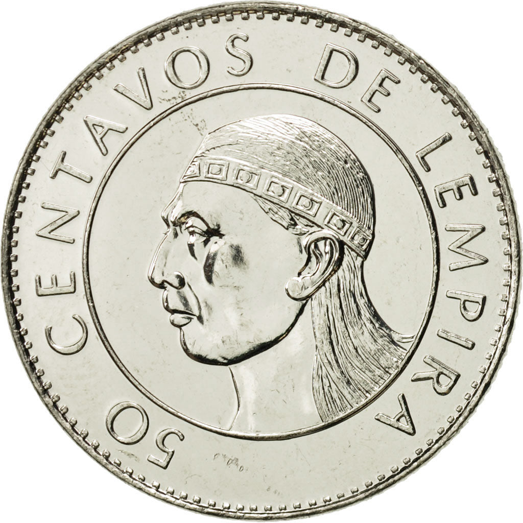 Monnaie, Honduras, 50 Centavos, 1991, FDC, Nickel plated steel, KM:84a.1
