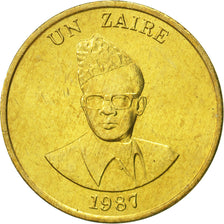 Zaïre, Zaire, 1987, FDC, Laiton, KM:13
