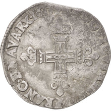 Coin, France, Louis XIII, 1/4 Écu à la croix, 1/4 Ecu, 1617, Bayonne