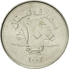 Coin, Lebanon, 100 Livres, 2003, Royal Canadian Mint, MS(65-70), Stainless