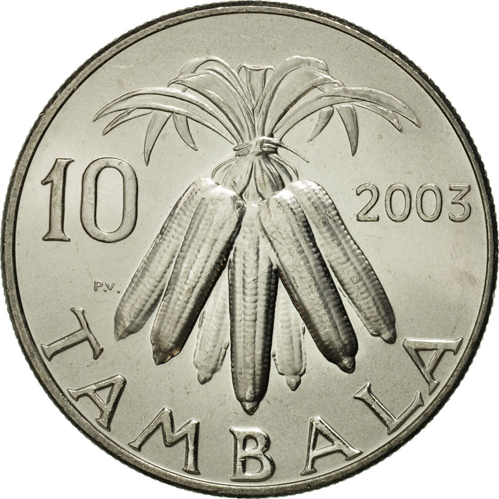 Coin, Malawi, 10 Tambala, 2003, MS(65-70), Nickel plated steel, KM:27