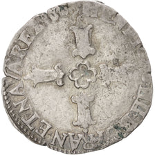 FRANCE, 1/4 Ecu, 1603, La Rochelle, VF(20-25), Silver, Sombart #4686, 9.63