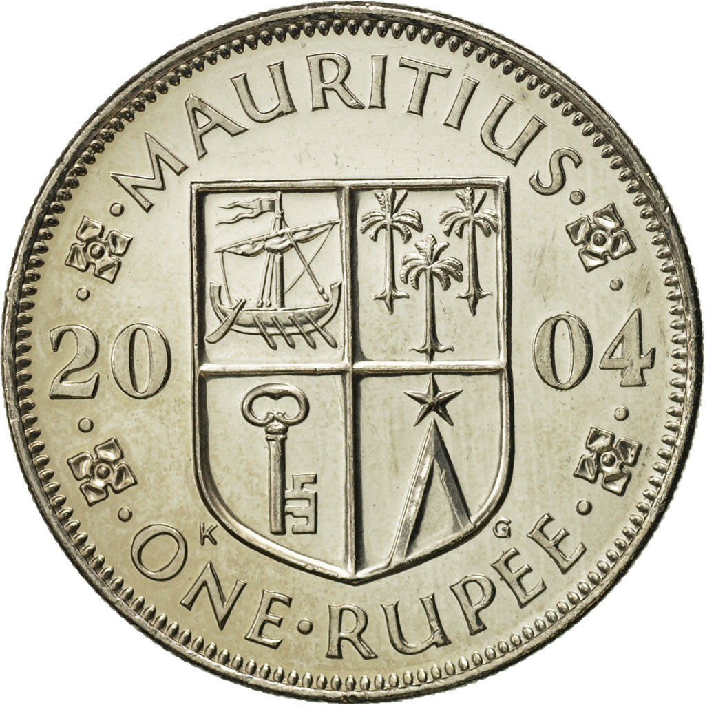 Moneta, Mauritius, Rupee, 2004, FDC, Rame-nichel, KM:55