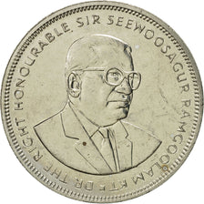 Coin, Mauritius, 5 Rupees, 1992, MS(65-70), Copper-nickel, KM:56