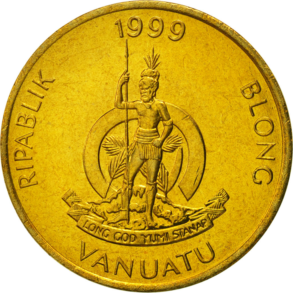 Moneda, Vanuatu, 5 Vatu, 1999, British Royal Mint, FDC, Níquel - latón, KM:5