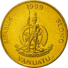 Coin, Vanuatu, 5 Vatu, 1999, British Royal Mint, MS(65-70), Nickel-brass, KM:5