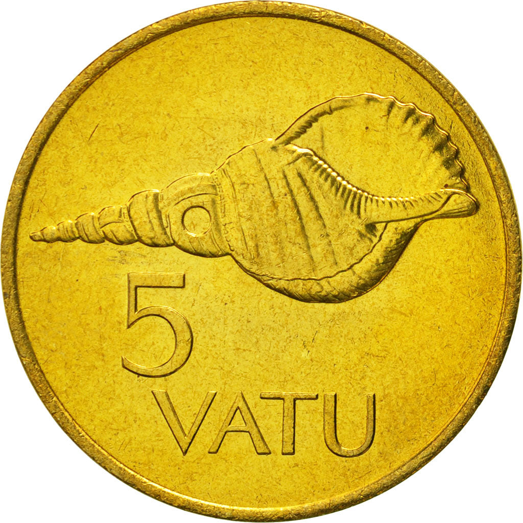 Moneda, Vanuatu, 5 Vatu, 1999, British Royal Mint, FDC, Níquel - latón, KM:5