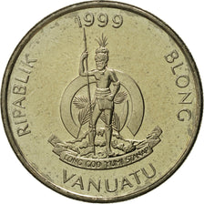 Coin, Vanuatu, 10 Vatu, 1999, British Royal Mint, MS(65-70), Copper-nickel, KM:6