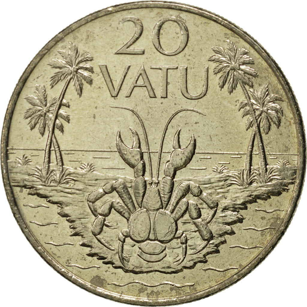Coin, Vanuatu, 20 Vatu, 1999, British Royal Mint, MS(65-70), Copper-nickel, KM:7