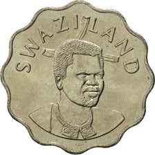 Suazilandia, King Msawati III, 20 Cents, 1998, British Royal Mint, FDC, Cobre -