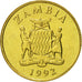 Moneda, Zambia, 5 Kwacha, 1992, British Royal Mint, FDC, Latón, KM:31