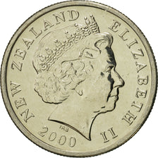New Zealand, Elizabeth II, 5 Cents, 2000, MS(65-70), Copper-nickel, KM:116