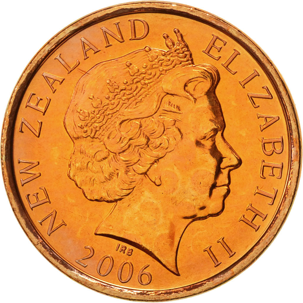 Coin, New Zealand, Elizabeth II, 10 Cents, 2006, MS(65-70), Copper Plated Steel