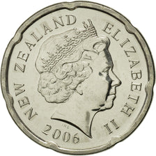 Monnaie, Nouvelle-Zélande, Elizabeth II, 20 Cents, 2006, FDC, Nickel plated