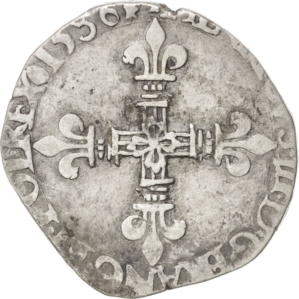 Francia, 1/4 Ecu, 1586, La Rochelle, MB, Argento, Sombart:4662