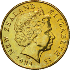 New Zealand, Elizabeth II, Dollar, 2005, MS(65-70), Aluminum-Bronze, KM:120