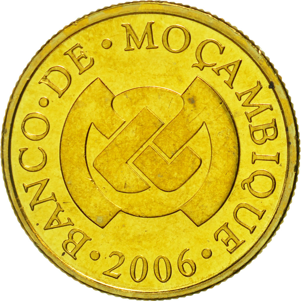 Mozambique, 10 Centavos, 2006, MS(65-70), Brass plated steel, KM:134