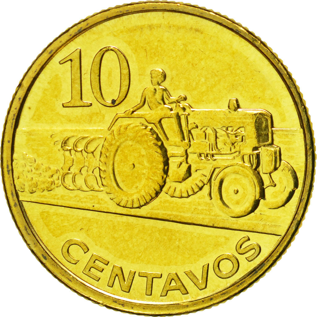 Mozambique, 10 Centavos, 2006, MS(65-70), Brass plated steel, KM:134
