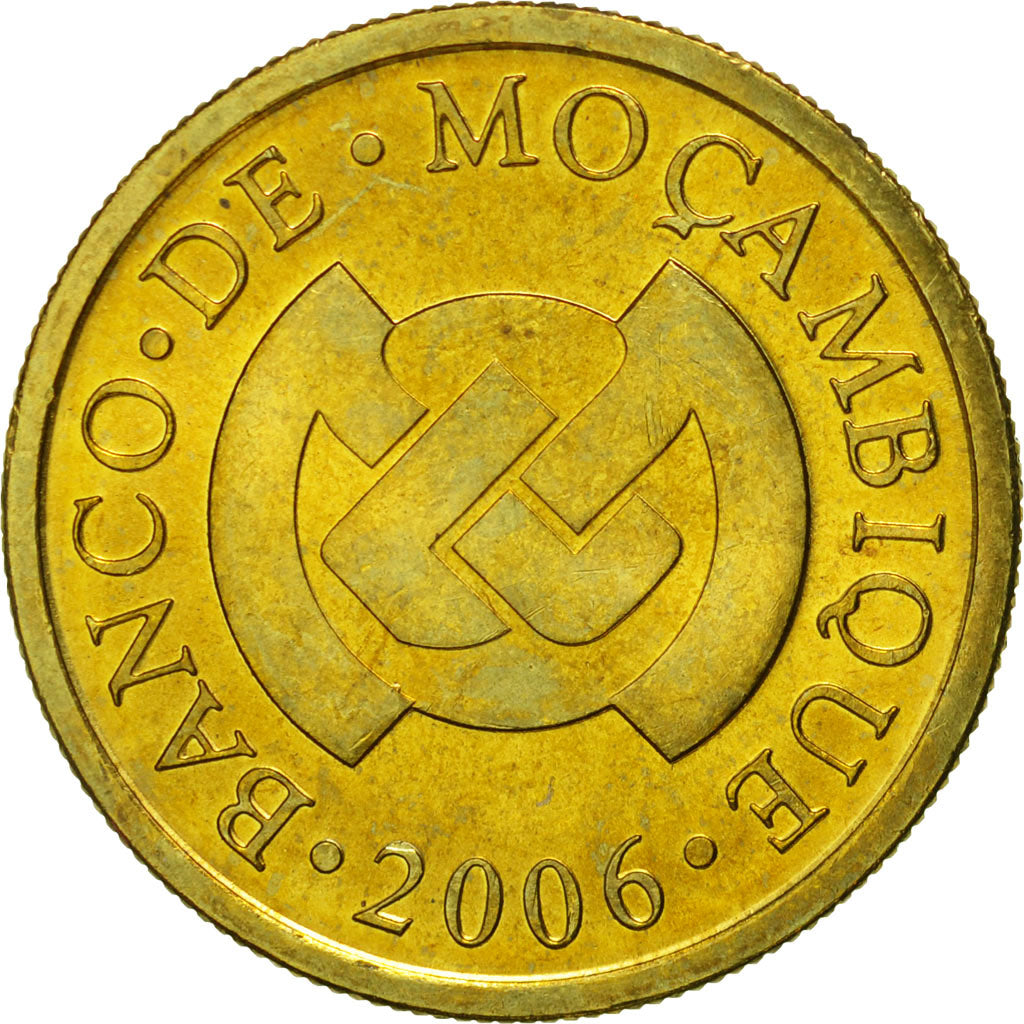 Coin, Mozambique, 20 Centavos, 2006, MS(65-70), Brass plated steel, KM:135