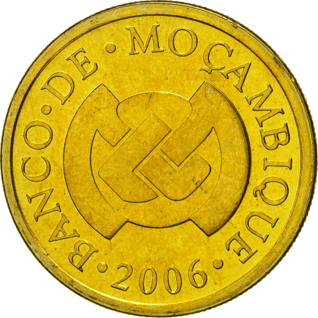 Coin, Mozambique, 50 Centavos, 2006, MS(65-70), Brass plated steel, KM:136