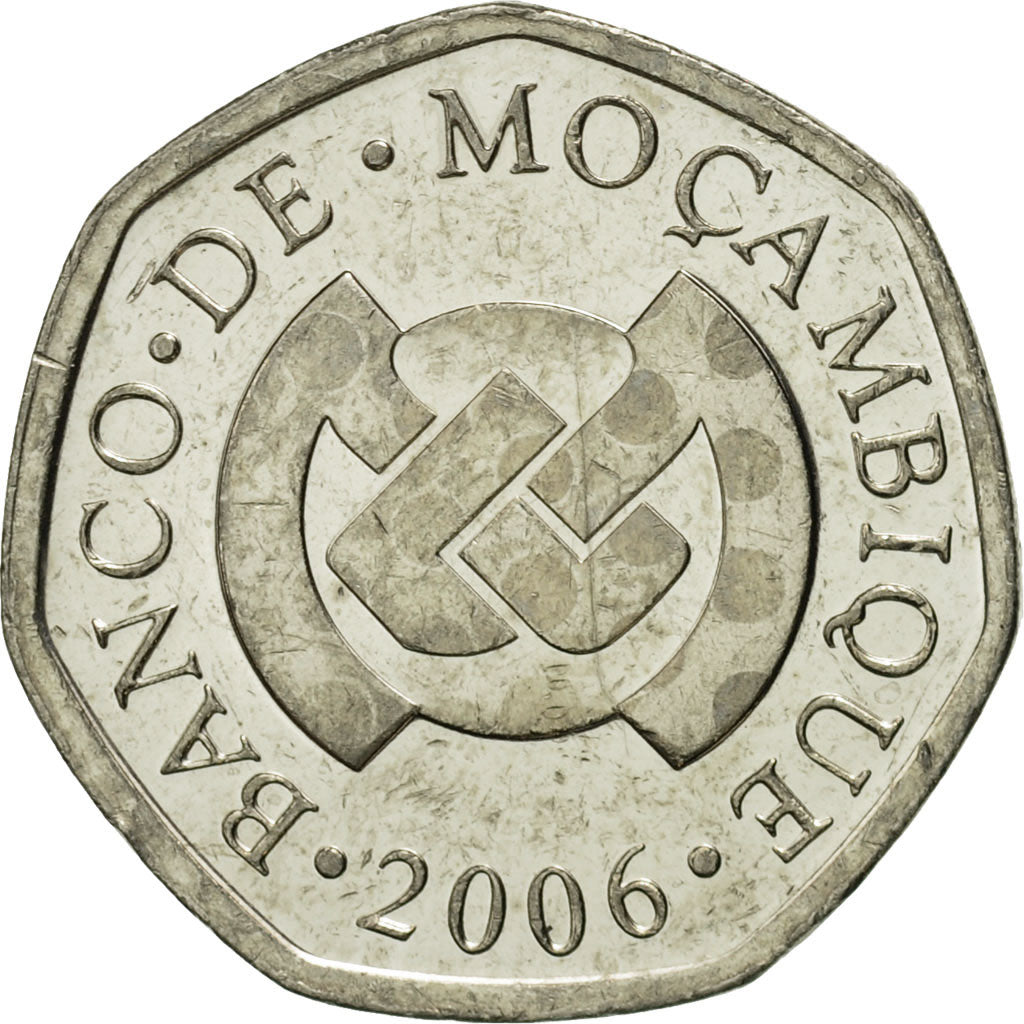Coin, Mozambique, Metical, 2006, MS(65-70), Nickel plated steel, KM:137