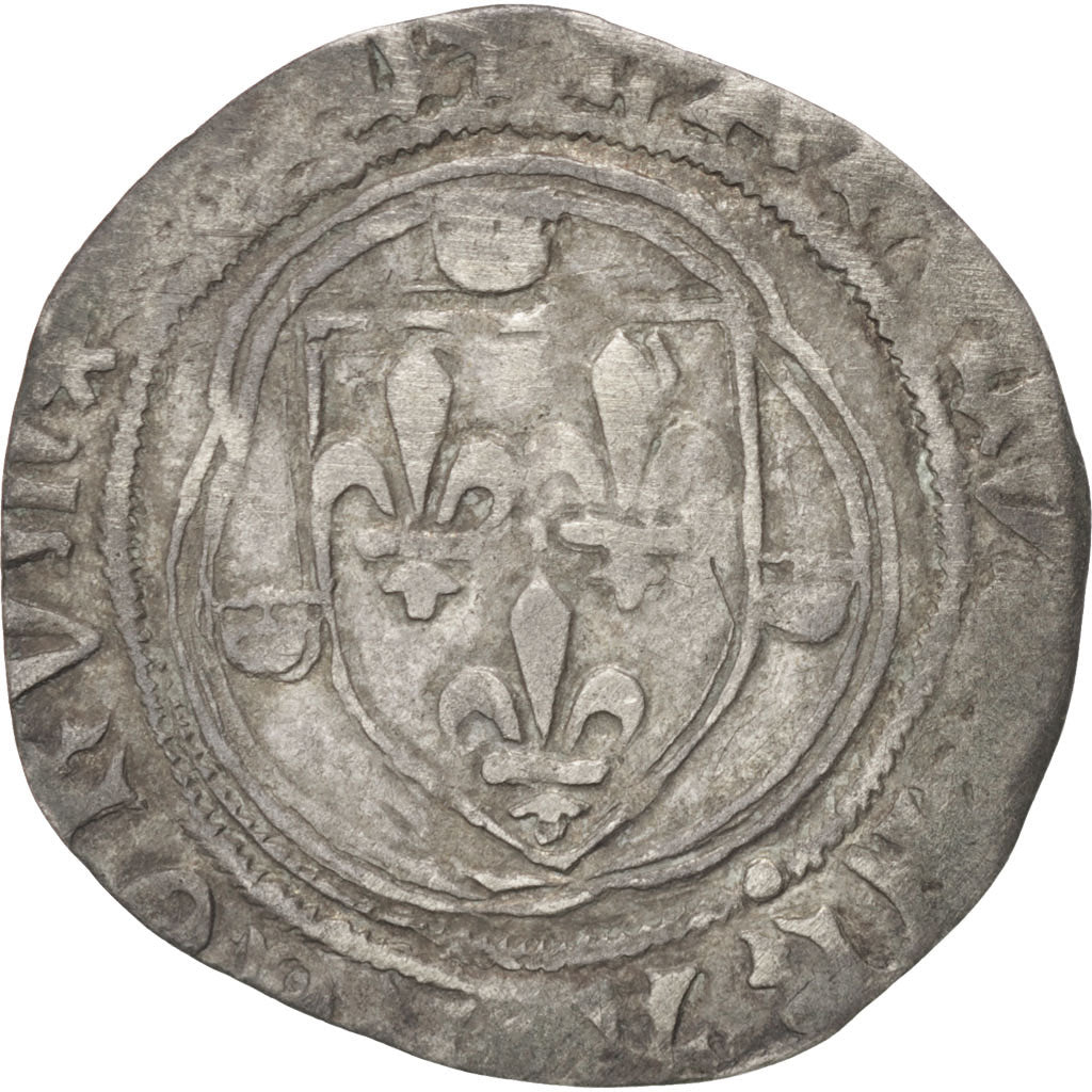 FRANCE, Blanc à la couronne, Saint-Pourçain, VF(30-35), Silver, Duplessy #550, 2