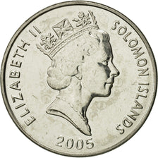Coin, Solomon Islands, Elizabeth II, 20 Cents, 2005, MS(65-70), Nickel plated