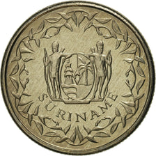 Coin, Surinam, 10 Cents, 1989, MS(65-70), Nickel plated steel, KM:13a