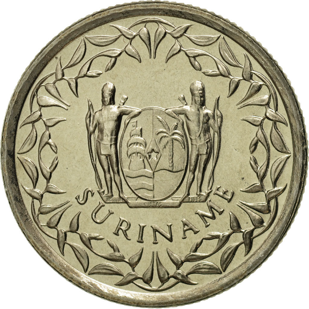 Monnaie, Surinam, 25 Cents, 1989, FDC, Nickel plated steel, KM:14A