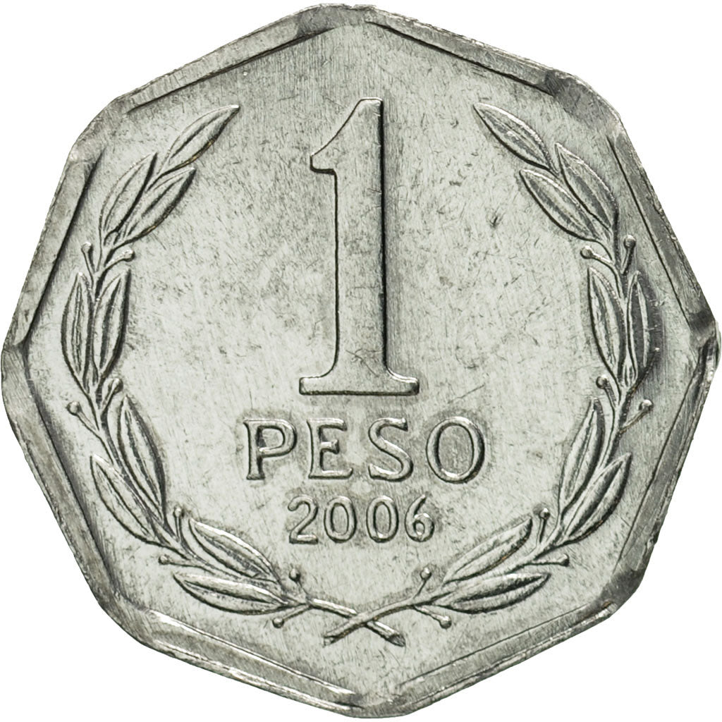Münze, Chile, Peso, 2006, Santiago, STGL, Aluminium, KM:231