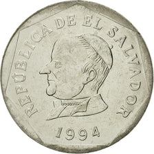 El Salvador, 25 Centavos, 1994, MS(65-70), Nickel Clad Steel, KM:157b