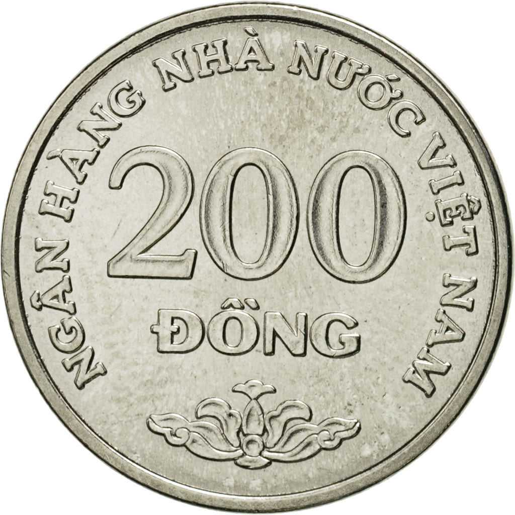 Münze, Vietnam, SOCIALIST REPUBLIC, 200 Dông, 2003, Vantaa, STGL, Nickel Clad