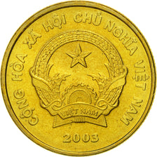 Vietnam, SOCIALIST REPUBLIC, 1000 Dông, 2003, Vantaa, STGL, Brass plated steel