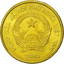 Moneda, Vietnam, SOCIALIST REPUBLIC, 2000 Dông, 2003, Vantaa, FDC, Latón